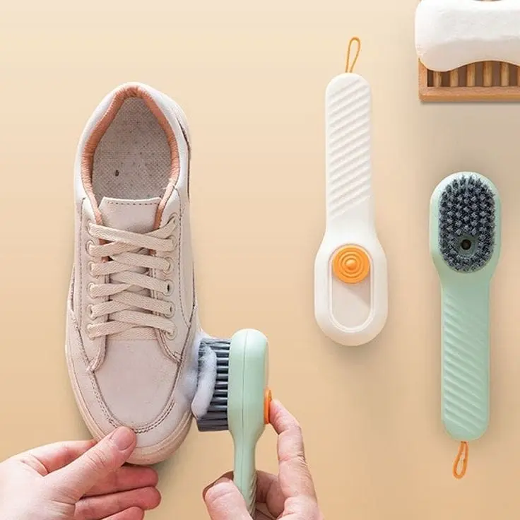 2-in-1 Cleaning Brush with Soap Dispenser